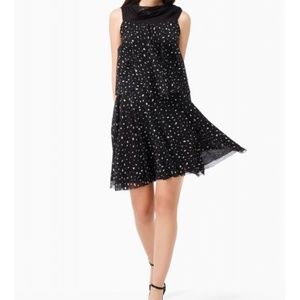 Fuzzi Printed dress with off shoulder neckline